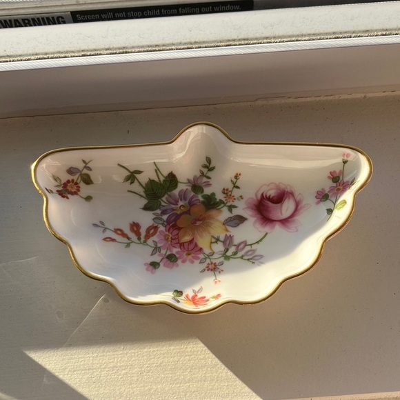 Royal Crown Derby Other - Royal Crown Derby Vintage English bone china miniature plate derby posies